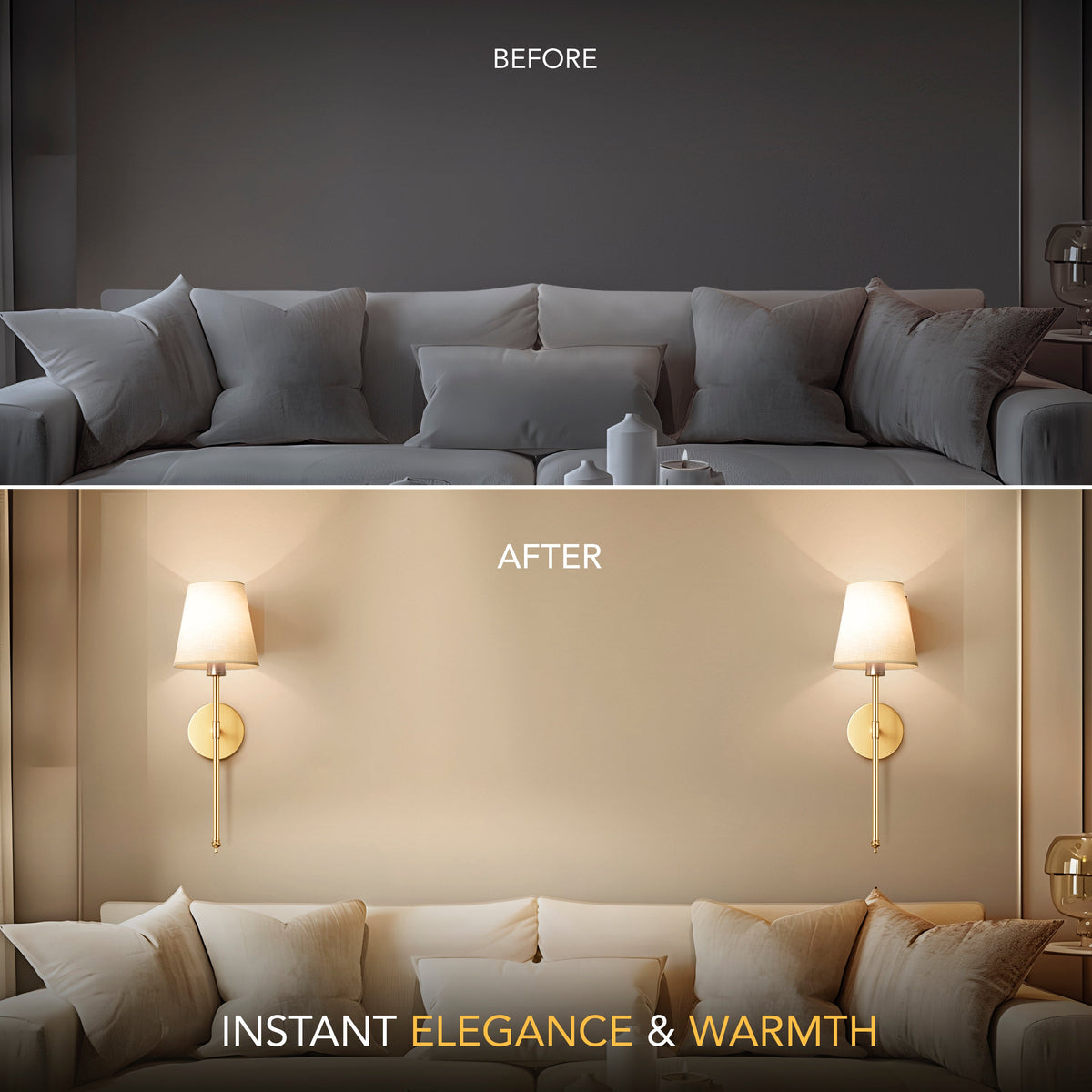 WIRELESS WALL SCONCES ( SET OF 2 )