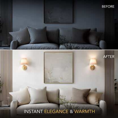 CURVED WIRELESS WALL SCONCE