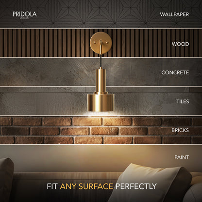 GLOWDROP WIRELESS WALL SCONCES (SET OF 2 + 2 BULBS FREE)